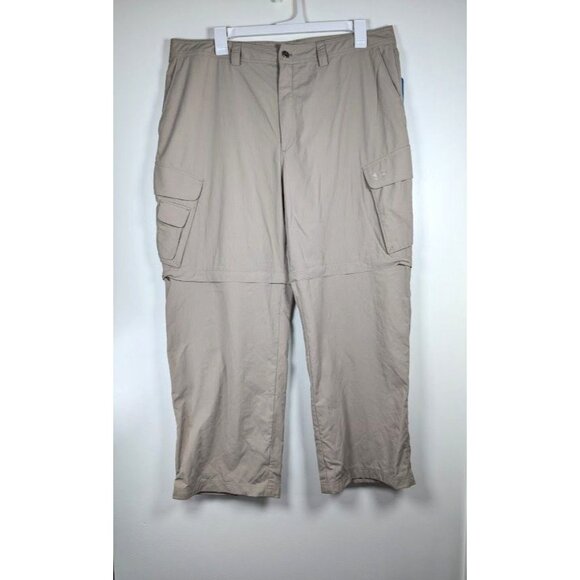 Under Armour Offshore Cargo Pants 42x30 Convertible Rip Stop Fishing Gorpcore - Picture 1 of 10